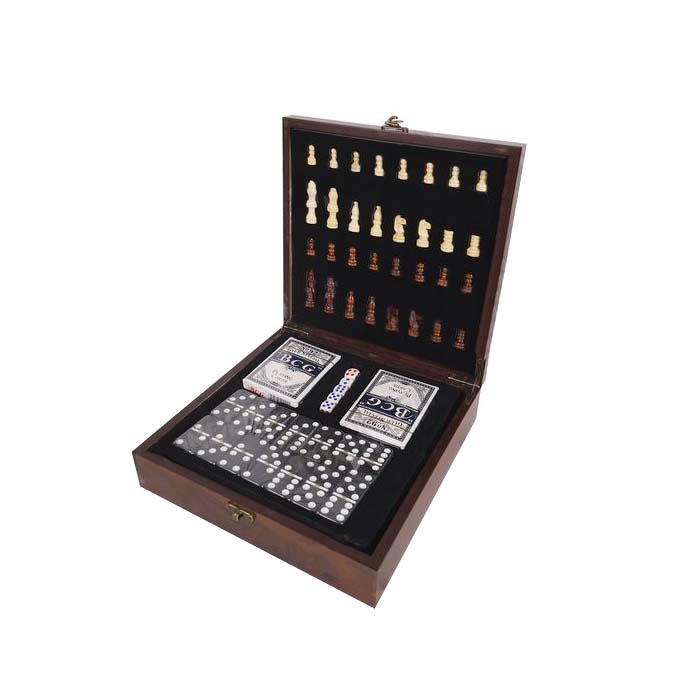 Miniatura 8 de Juego de Ajedrez 4 en 1 Domino Cartas